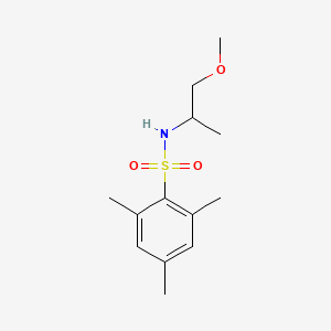 molecular formula C13H21NO3S B3953538 N-(2-methoxy-1-methylethyl)-2,4,6-trimethylbenzenesulfonamide 