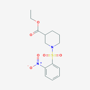 ethyl 1-[(2-nitrophenyl)sulfonyl]-3-piperidinecarboxylate