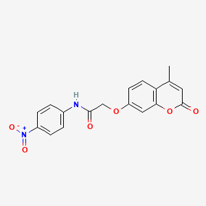 2-[(4-methyl-2-oxo-2H-chromen-7-yl)oxy]-N-(4-nitrophenyl)acetamide