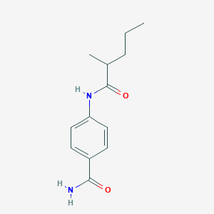 4-[(2-methylpentanoyl)amino]benzamide