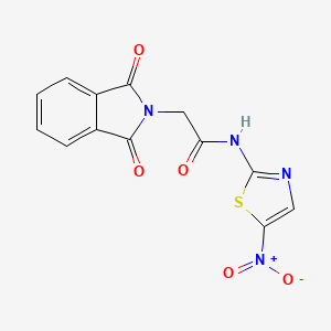 2-(1,3-dioxo-1,3-dihydro-2H-isoindol-2-yl)-N-(5-nitro-1,3-thiazol-2-yl)acetamide