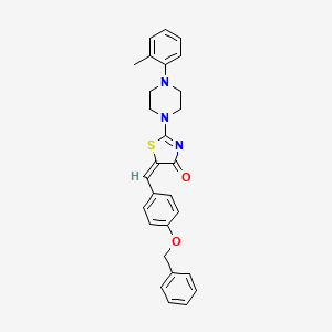 5-[4-(benzyloxy)benzylidene]-2-[4-(2-methylphenyl)-1-piperazinyl]-1,3-thiazol-4(5H)-one