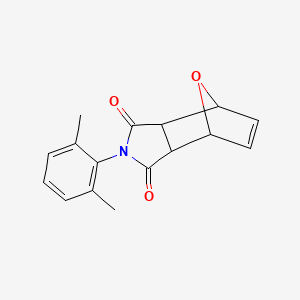 molecular formula C16H15NO3 B3953608 4-(2,6-dimethylphenyl)-10-oxa-4-azatricyclo[5.2.1.0~2,6~]dec-8-ene-3,5-dione 