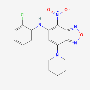 N-(2-chlorophenyl)-4-nitro-7-(1-piperidinyl)-2,1,3-benzoxadiazol-5-amine