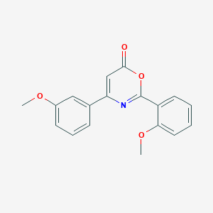 2-(2-methoxyphenyl)-4-(3-methoxyphenyl)-6H-1,3-oxazin-6-one