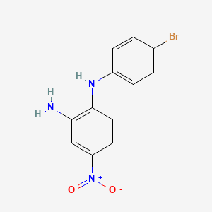 molecular formula C12H10BrN3O2 B3953660 (2-amino-4-nitrophenyl)(4-bromophenyl)amine 