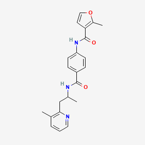 2-methyl-N-[4-({[1-methyl-2-(3-methylpyridin-2-yl)ethyl]amino}carbonyl)phenyl]-3-furamide