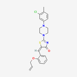 molecular formula C24H24ClN3O2S B3953703 5-[2-(allyloxy)benzylidene]-2-[4-(3-chloro-4-methylphenyl)-1-piperazinyl]-1,3-thiazol-4(5H)-one CAS No. 6601-48-5