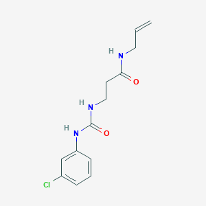 molecular formula C13H16ClN3O2 B395371 N-allyl-3-{[(3-chloroanilino)carbonyl]amino}propanamide 