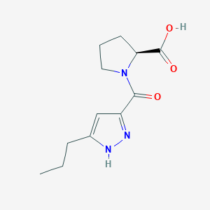 (2S)-1-[(3-propyl-1H-pyrazol-5-yl)carbonyl]pyrrolidine-2-carboxylic acid