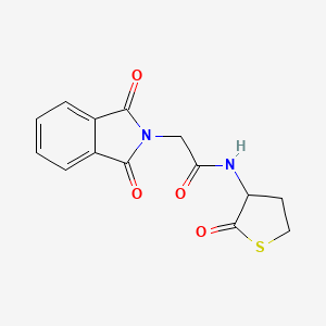 2-(1,3-dioxo-1,3-dihydro-2H-isoindol-2-yl)-N-(2-oxotetrahydro-3-thienyl)acetamide