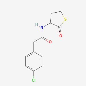 2-(4-chlorophenyl)-N-(2-oxotetrahydro-3-thienyl)acetamide