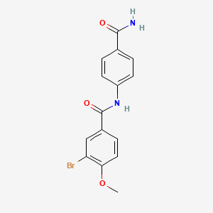 N-[4-(aminocarbonyl)phenyl]-3-bromo-4-methoxybenzamide