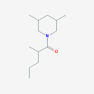 molecular formula C13H25NO B3953803 3,5-dimethyl-1-(2-methylpentanoyl)piperidine 