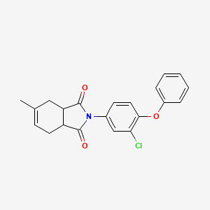 2-(3-chloro-4-phenoxyphenyl)-5-methyl-3a,4,7,7a-tetrahydro-1H-isoindole-1,3(2H)-dione