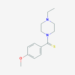 molecular formula C14H20N2OS B395383 (4-Ethylpiperazin-1-yl)(4-methoxyphenyl)methanethione 