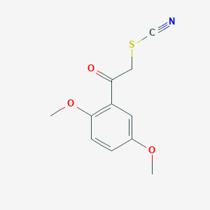 molecular formula C11H11NO3S B395385 2,5-Dimethoxyphenacylthiocyanate CAS No. 103986-87-4