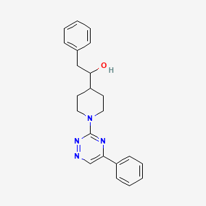 2-phenyl-1-[1-(5-phenyl-1,2,4-triazin-3-yl)-4-piperidinyl]ethanol