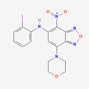 N-(2-iodophenyl)-7-(4-morpholinyl)-4-nitro-2,1,3-benzoxadiazol-5-amine