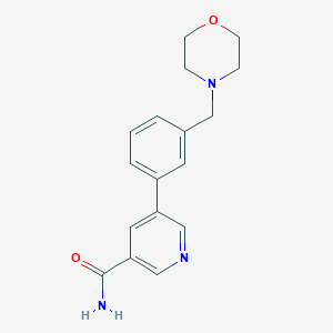 5-[3-(morpholin-4-ylmethyl)phenyl]nicotinamide