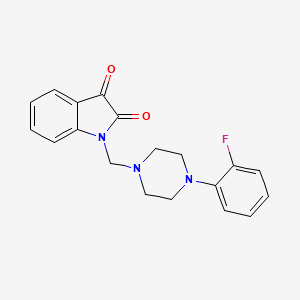 1-{[4-(2-fluorophenyl)-1-piperazinyl]methyl}-1H-indole-2,3-dione