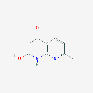 molecular formula C9H8N2O2 B039539 4-羟基-7-甲基-1,8-萘啶-2(1H)-酮 CAS No. 120537-66-8