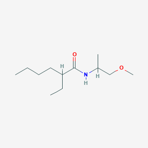 molecular formula C12H25NO2 B3953925 2-ethyl-N-(2-methoxy-1-methylethyl)hexanamide 