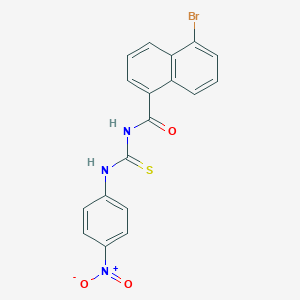 5-bromo-N-{[(4-nitrophenyl)amino]carbonothioyl}-1-naphthamide