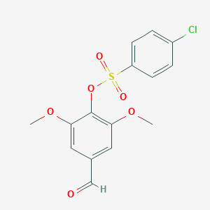 molecular formula C15H13ClO6S B395394 4-Formyl-2,6-dimethoxyphenyl 4-chlorobenzenesulfonate 