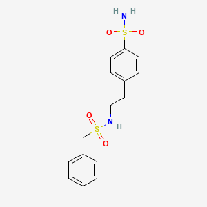 4-{2-[(benzylsulfonyl)amino]ethyl}benzenesulfonamide