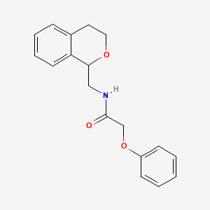 N-(3,4-dihydro-1H-isochromen-1-ylmethyl)-2-phenoxyacetamide