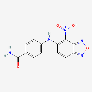 4-[(4-nitro-2,1,3-benzoxadiazol-5-yl)amino]benzamide