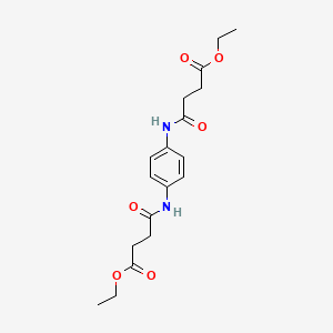 diethyl 4,4'-(1,4-phenylenediimino)bis(4-oxobutanoate)