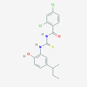 N-{[(5-sec-butyl-2-hydroxyphenyl)amino]carbonothioyl}-2,4-dichlorobenzamide