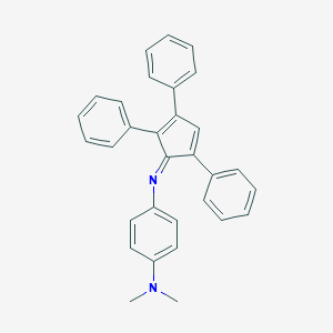 molecular formula C31H26N2 B395404 N~1~,N~1~-dimethyl-N~4~-(2,3,5-triphenyl-2,4-cyclopentadien-1-ylidene)-1,4-benzenediamine 