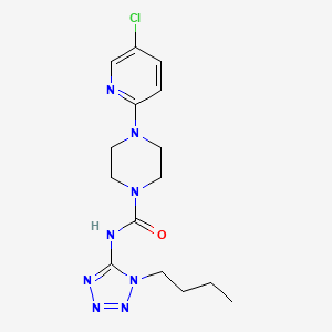 N-(1-butyl-1H-tetrazol-5-yl)-4-(5-chloropyridin-2-yl)piperazine-1-carboxamide