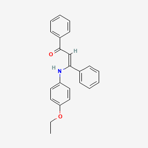 3-[(4-ethoxyphenyl)amino]-1,3-diphenyl-2-propen-1-one