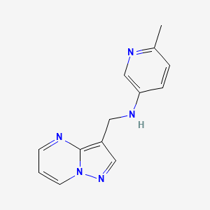 molecular formula C13H13N5 B3954075 6-methyl-N-(pyrazolo[1,5-a]pyrimidin-3-ylmethyl)-3-pyridinamine 