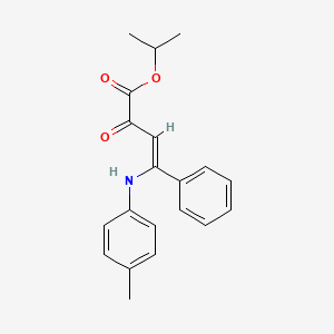 isopropyl 4-[(4-methylphenyl)amino]-2-oxo-4-phenyl-3-butenoate