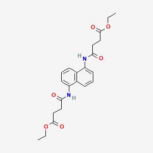 diethyl 4,4'-(1,5-naphthalenediyldiimino)bis(4-oxobutanoate)