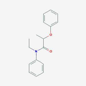 molecular formula C17H19NO2 B3954187 N-ethyl-2-phenoxy-N-phenylpropanamide 