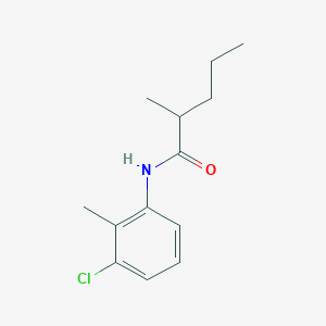 molecular formula C13H18ClNO B3954205 N-(3-chloro-2-methylphenyl)-2-methylpentanamide 