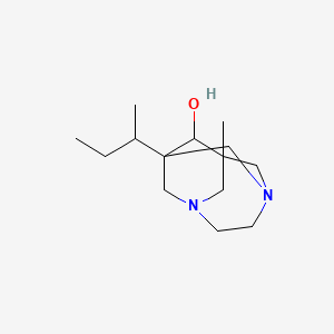 molecular formula C14H26N2O B3954242 1-sec-butyl-8-methyl-3,6-diazatricyclo[4.3.1.1~3,8~]undecan-9-ol 