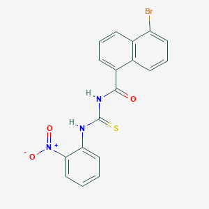 5-bromo-N-{[(2-nitrophenyl)amino]carbonothioyl}-1-naphthamide