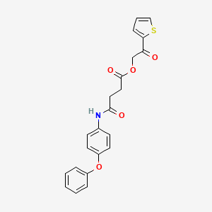 2-oxo-2-(2-thienyl)ethyl 4-oxo-4-[(4-phenoxyphenyl)amino]butanoate