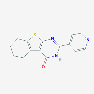 molecular formula C15H13N3OS B395427 2-(4-pyridinyl)-5,6,7,8-tetrahydro[1]benzothieno[2,3-d]pyrimidin-4(3H)-one 