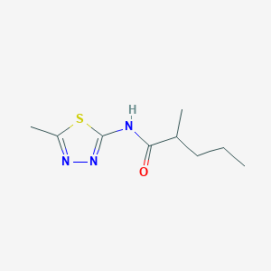 2-methyl-N-(5-methyl-1,3,4-thiadiazol-2-yl)pentanamide