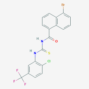 5-bromo-N-({[2-chloro-5-(trifluoromethyl)phenyl]amino}carbonothioyl)-1-naphthamide