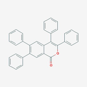molecular formula C33H22O2 B395430 3,4,6,7-tetraphenyl-1H-isochromen-1-one 