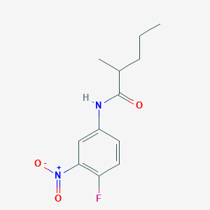 N-(4-fluoro-3-nitrophenyl)-2-methylpentanamide